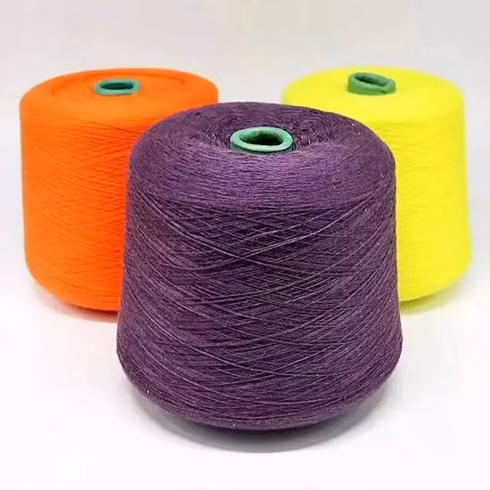 Filato di poliestere simile al cotone 32s, filamento completamente opaco, filato DTY di grado AA per tessuto